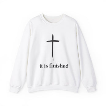 Faith Culture - It is Finished - Christian Unisex Heavy Blend™ Crewneck Sweatshirt