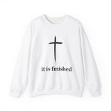 Faith Culture - It is Finished - Christian Unisex Heavy Blend™ Crewneck Sweatshirt