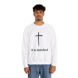 Faith Culture - It is Finished - Christian Unisex Heavy Blend™ Crewneck Sweatshirt