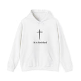 Faith Culture - It is Finished - Christian Unisex Heavy Blend™ Hooded Sweatshirt