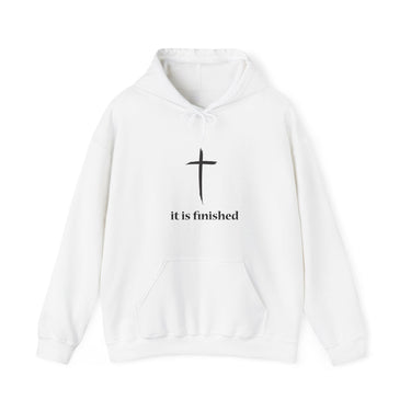 Faith Culture - It is Finished - Christian Unisex Heavy Blend™ Hooded Sweatshirt