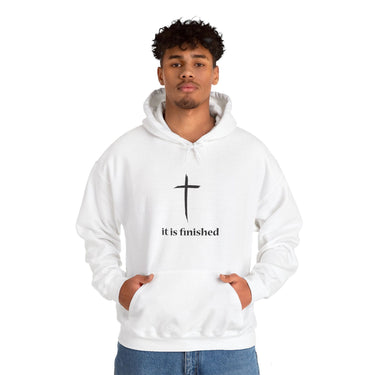 Faith Culture - It is Finished - Christian Unisex Heavy Blend™ Hooded Sweatshirt