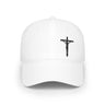 Faith Culture - Jesus on the Cross - Christian Low Profile Baseball Cap White One size