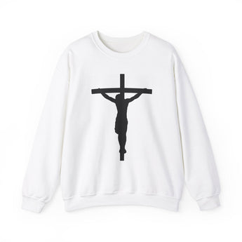 Faith Culture - Jesus on the Cross - Christian Unisex Heavy Blend™ Crewneck Sweatshirt