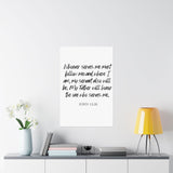 Faith Culture - John 12:26 Poster - Christian Wall Art - Serve and Follow Decor 24″ x 36″ Matte