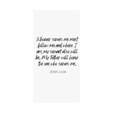 Faith Culture - John 12:26 Poster - Christian Wall Art - Serve and Follow Decor