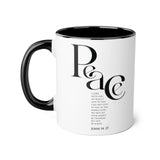 Faith Culture - John 14:27 - Christian Accent Coffee Mug (11oz)