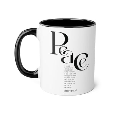 Faith Culture - John 14:27 - Christian Accent Coffee Mug (11oz)