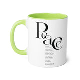 Faith Culture - John 14:27 - Christian Accent Coffee Mug (11oz)