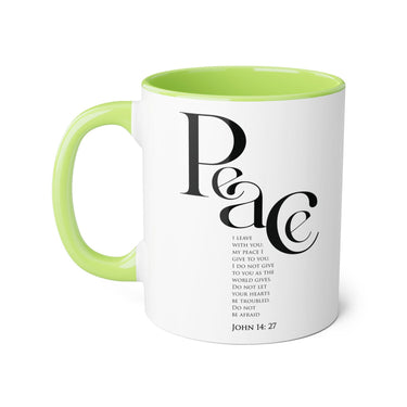 Faith Culture - John 14:27 - Christian Accent Coffee Mug (11oz)