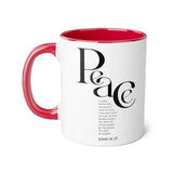 Faith Culture - John 14:27 - Christian Accent Coffee Mug (11oz)