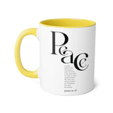 Faith Culture - John 14:27 - Christian Accent Coffee Mug (11oz)