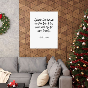 Faith Culture - John 15:13 - Greater Love Decor Christian Wall Art