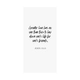 Faith Culture - John 15:13 - Greater Love Decor Christian Wall Art