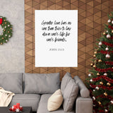 Faith Culture - John 15:13 - Greater Love Decor Christian Wall Art