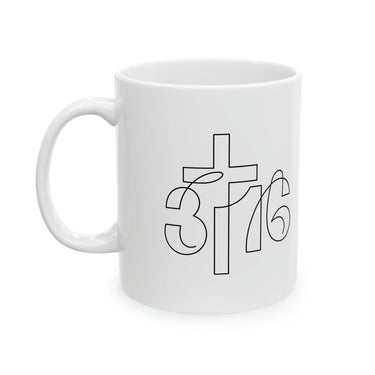 Faith Culture - John 3:16 Christian Coffee Mug - Religious Ceramic Gift, 11oz