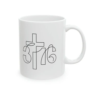 Faith Culture - John 3:16 Christian Coffee Mug - Religious Ceramic Gift, 11oz