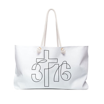 Faith Culture - John 3:16 Christian Weekender Tote Bag 24" × 13"