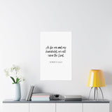 Faith Culture - Joshua 24:15 Poster - Christian Wall Art - Serve the Lord Home Decor