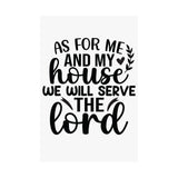 Faith Culture - Joshua 24:15 Poster - Christian Wall Art - We Will Serve the Lord Decor