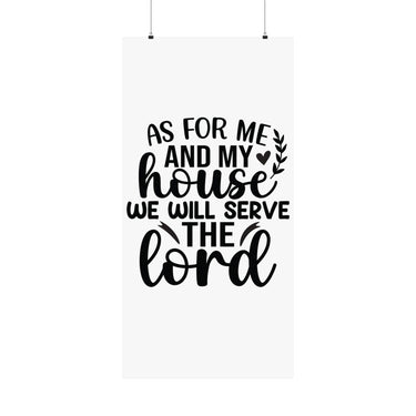 Faith Culture - Joshua 24:15 Poster - Christian Wall Art - We Will Serve the Lord Decor