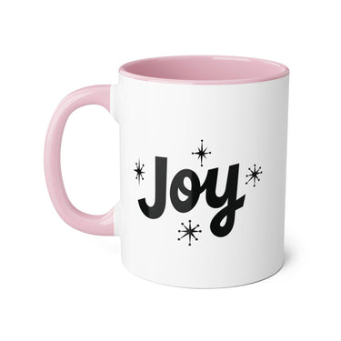 Faith Culture - Joy - Christian Accent Mug, 11oz Pink 11oz
