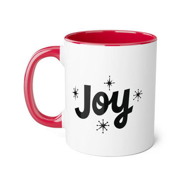 Faith Culture - Joy - Christian Accent Mug, 11oz Red 11oz