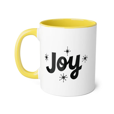 Faith Culture - Joy - Christian Accent Mug, 11oz Yellow 11oz