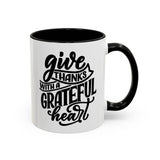 Faith Culture - Joy - Christian Thanksgiving Accent Coffee Mug, 11oz and 15oz 11oz Black