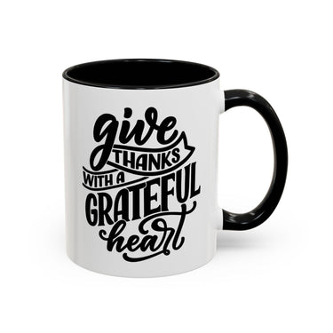 Faith Culture - Joy - Christian Thanksgiving Accent Coffee Mug, 11oz and 15oz 11oz Black