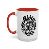 Faith Culture - Joy - Christian Thanksgiving Accent Coffee Mug, 11oz and 15oz