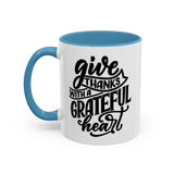 Faith Culture - Joy - Christian Thanksgiving Accent Coffee Mug, 11oz and 15oz