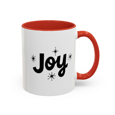Faith Culture - Joy Christian Thanksgiving Accent Coffee Mug, 11oz and 15oz 11oz Red