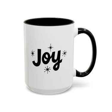 Faith Culture - Joy Christian Thanksgiving Accent Coffee Mug, 11oz and 15oz 15oz Black