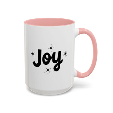 Faith Culture - Joy Christian Thanksgiving Accent Coffee Mug, 11oz and 15oz 15oz Pink