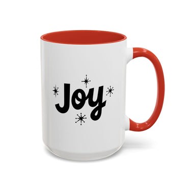 Faith Culture - Joy Christian Thanksgiving Accent Coffee Mug, 11oz and 15oz 15oz Red