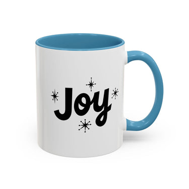 Faith Culture - Joy Christian Thanksgiving Accent Coffee Mug, 11oz and 15oz 11oz Light Blue