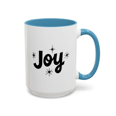 Faith Culture - Joy Christian Thanksgiving Accent Coffee Mug, 11oz and 15oz 15oz Light Blue