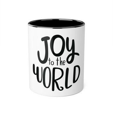 Faith Culture - Joy to the World Christmas Ornament Accent Mug - 11oz Holiday Coffee Cup - Faith Culture