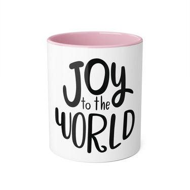 Faith Culture - Joy to the World Christmas Ornament Accent Mug - 11oz Holiday Coffee Cup - Faith Culture