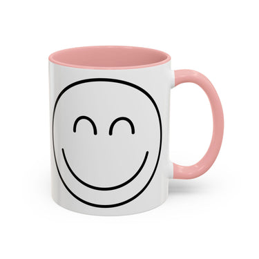 Faith Culture - Joyful Smiley - Christian Thanksgiving Accent Coffee Mug, 11oz and 15oz 11oz Pink