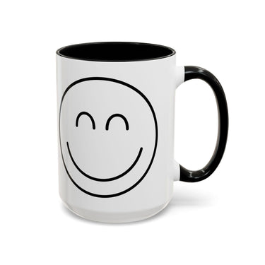 Faith Culture - Joyful Smiley - Christian Thanksgiving Accent Coffee Mug, 11oz and 15oz 15oz Black