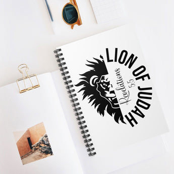 Faith Culture - Lion of Judah -Christian Spiral Notebook - Ruled Line One Size