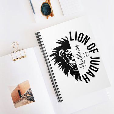 Faith Culture - Lion of Judah -Christian Spiral Notebook - Ruled Line One Size