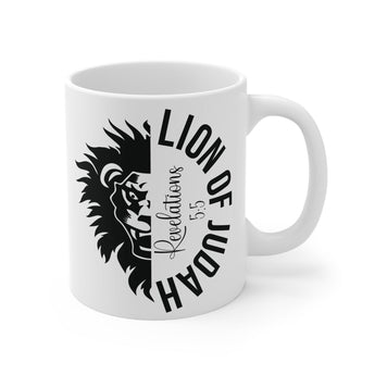 Faith Culture - Lion of Judah - Christian Ceramic Coffee Mug (11oz) 11oz White