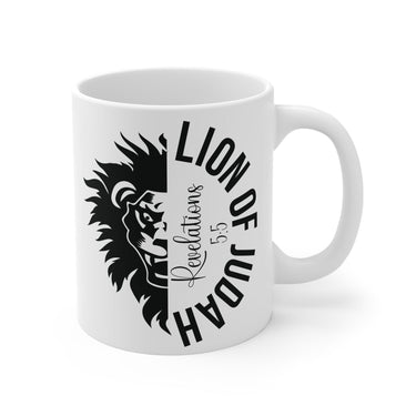Faith Culture - Lion of Judah - Christian Ceramic Coffee Mug (11oz) 11oz White