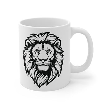 Faith Culture - Lion of Judah - Christian Ceramic Coffee Mug (11oz) 11oz White