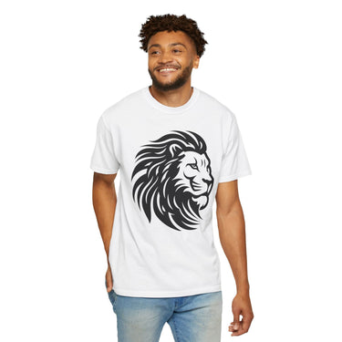 Faith Culture - Lion of Judah - Christian Unisex Garment-Dyed T-shirt White