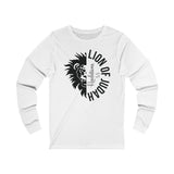 Faith Culture - Lion of Judah - Christian Unisex Jersey Long Sleeve Tee White