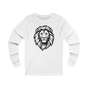 Faith Culture - Lion of Judah - Christian Unisex Jersey Long Sleeve Tee White